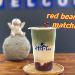 Red bean matcha